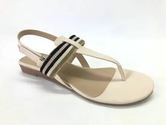 Ladies Low Wedge  t- bar Sandals