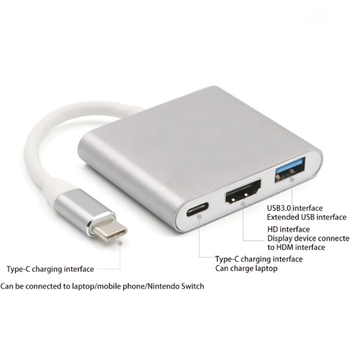 3 In 1 Usb Hub 3 in 1 USB Type-C to HDMI-compatible Factory