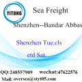 Shenzhen Port LCL Consolidatie naar Bandar Abbas