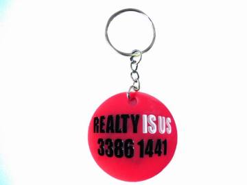 Round Shape PVC Keychain