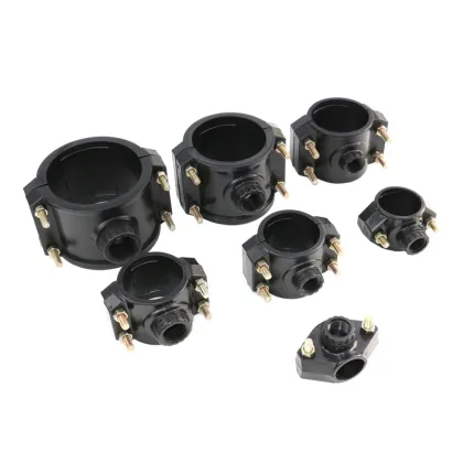 HDPE UPVC PP Pipe Fitting Saddle Clamp for Irrigation Systems