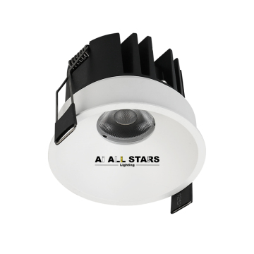 Black White 10W COB LED Downlight Spotlight - Anti-Glare Hotel Office Lighting