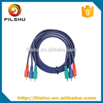 High performance 6ft male to male 3rca composite audio video cable