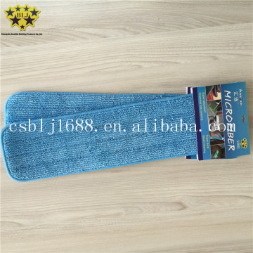Blue Color Microfiber Stripe Twisted Pile Fabric Mop Heads Mop Replacement Pads Chinese Company Direct Supply