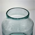 Green Bubble Recycled Bottle Flower Glass Vase