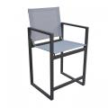 Teslin chair and aluminum table