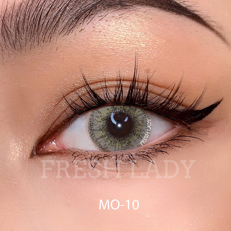Top Selling 10 Colors Fresh Lady Private Label Natural Lenses Cosmetic Wholesale Color Contacts