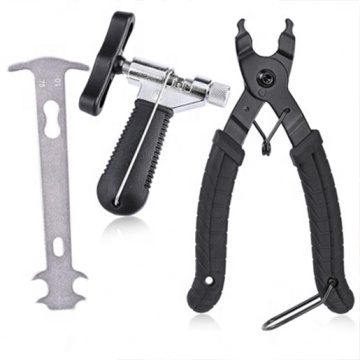 Bicycle Disassembly Tool Kit: Pliers, Chain Cutter, and Chain Ruler