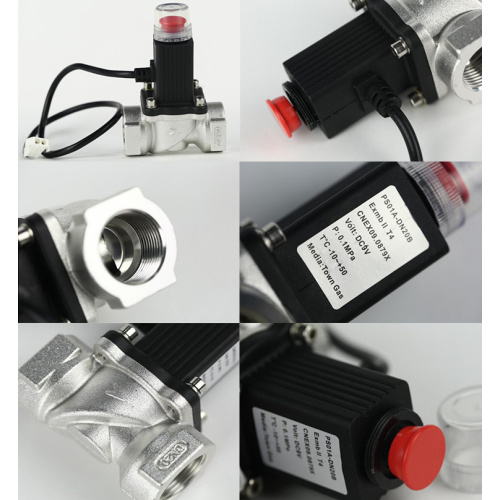 Emergency shut-off solenoid valve can connect with gas detector