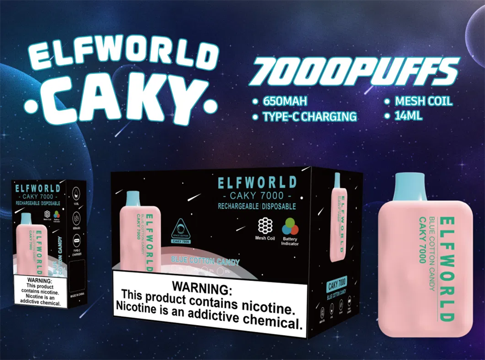 7000 Puff Elfworld Vape15 Geschmacksrichtungen Europa heißer Verkauf