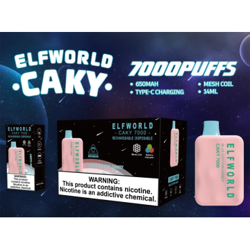 7000 Puff Elfworld Vape15 Geschmacksrichtungen Europa heißer Verkauf