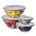 ATO 5 Pcs Glass Food Storage Bowls Set