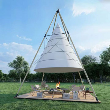 Großhandel im Freien LED LED Light Strip Pyramid Laternenzelt