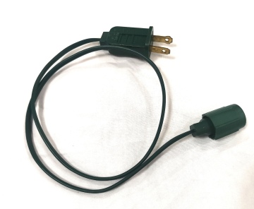2FT Coaxial Power Adapter for LED Mini Commercial String Lights
