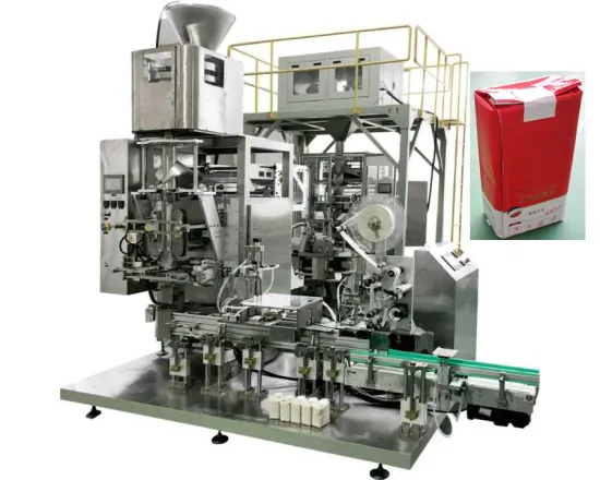 Ground coffee Brick Shape Labeling and Packing