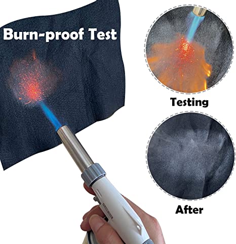 Heat Resistant up to 1800 degrees Pre-oxidised Fiber Fireproof Mat Welding Fire Blanket For Glass Blowing Auto Body Repair3