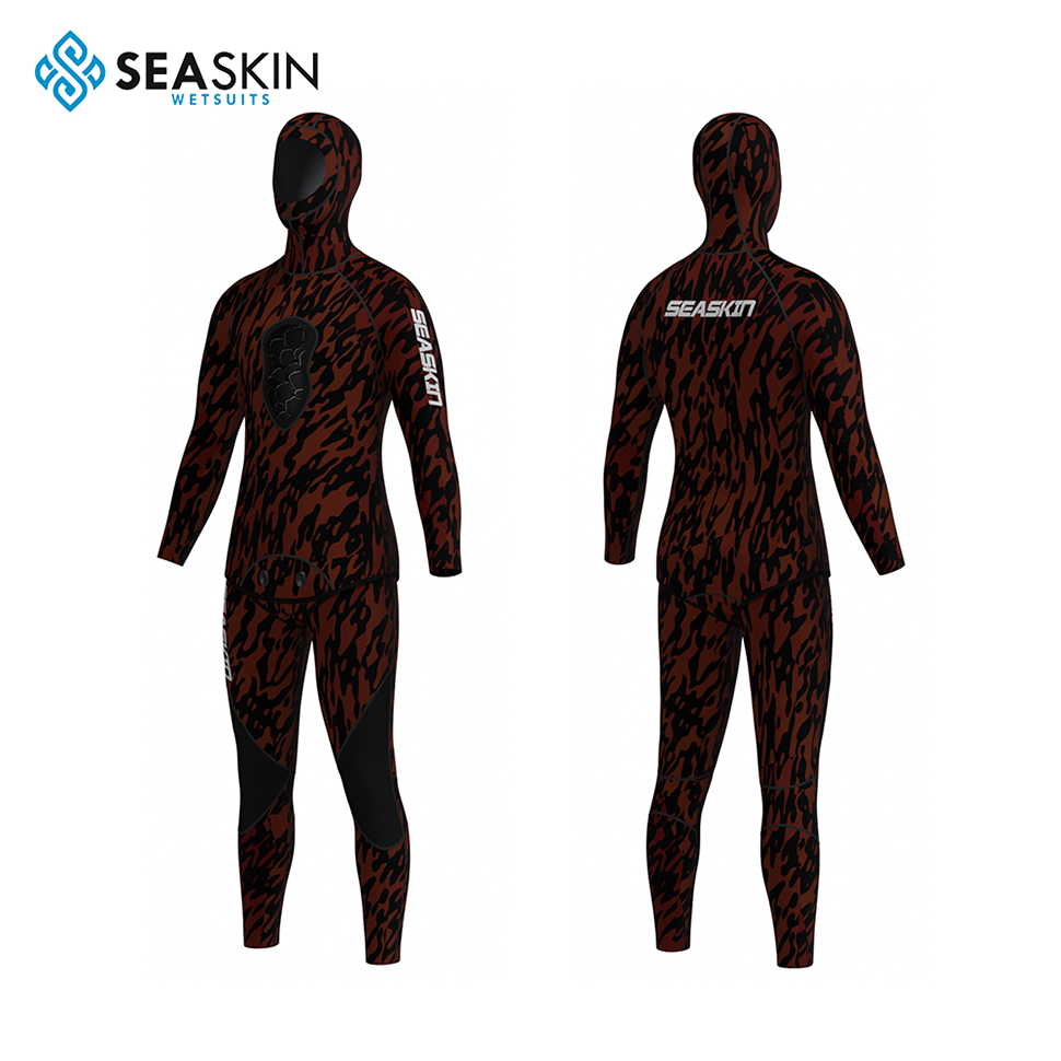 Seaskin Custom Printed Neoprene 3mm 다이빙복 전체 정장 긴 소매 잠수복 남성용