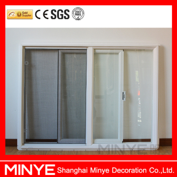 WHITE COLOR UPVC SLIDING WINDOWS AND DOORS/UPVC WINDOWS AND DOORS/UPVC WINDOWS AND DOORS WITH GRILL DESIGN