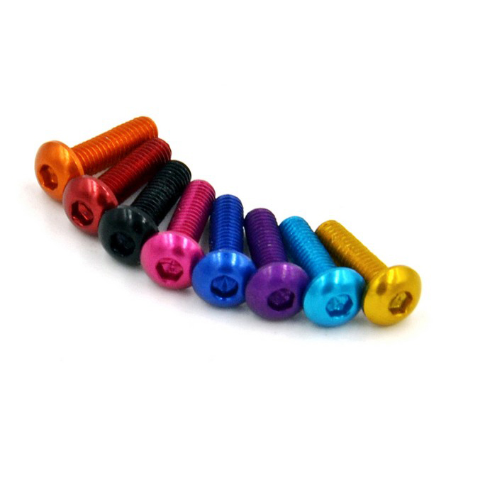 Colored Aluminum Round Head Screw