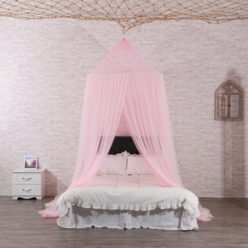 Princess Polyester Pink Hanging Girls Beds Mosquito Nets