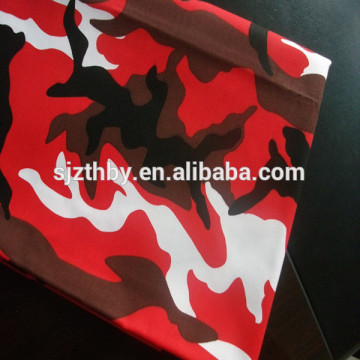 cheap cotton red military camouflage fabric