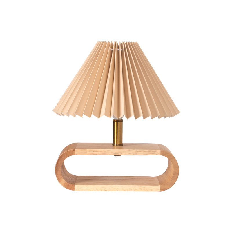 Wooden Night Table Lamp