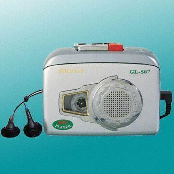 Personal Cassette Player with Recorder and Built-in Speaker