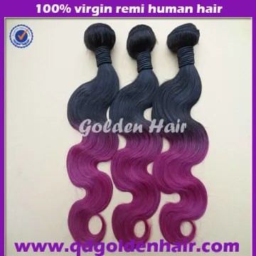 Golden Hair 2014 Best Selling Products Human Hair Weave Purple Remy Hair