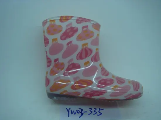 Beautiful kids pvc rain boots