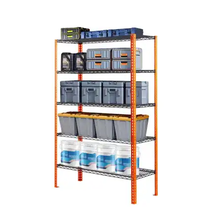 Heavy-Duty Bolt-Together Wire Shelving Unit