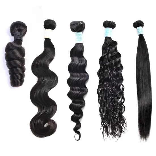 Wholesale 100% Human Hair Unprocessed with Frontals Curly Extension Brazilian One Donor Mink Human Virgin Straight Hair Bundles