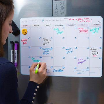 Stick On Printed Magnetic White Board For Refrigerator