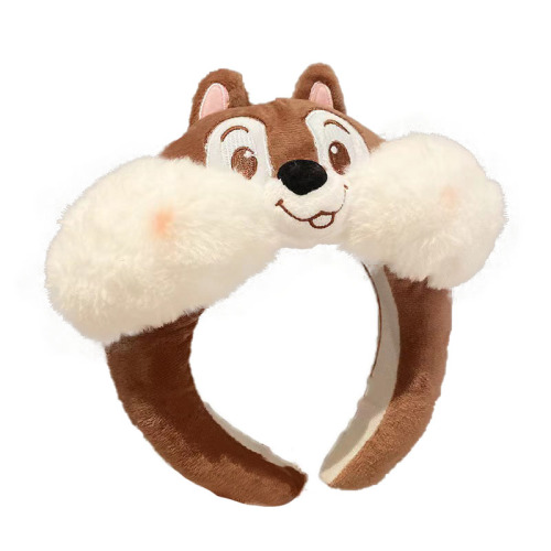 Anime squirrel stuffed hair band women's hair band