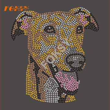 Wholesale Dog  Rhinestone Heat Transfer Design