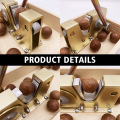 Nut Tongs With Handle Walnuts Portable Adjustable Size Sheller Manual Nutcracker Labor Saving Cracker Macadamia Aluminium Alloy