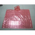 Stock rote Farbe LDPE Regen Ponchos