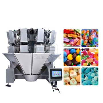 Hochgenauige 14-köpfige Multifunktions-Süßwarenverpackungsmaschine mit Multihead-Wiegen