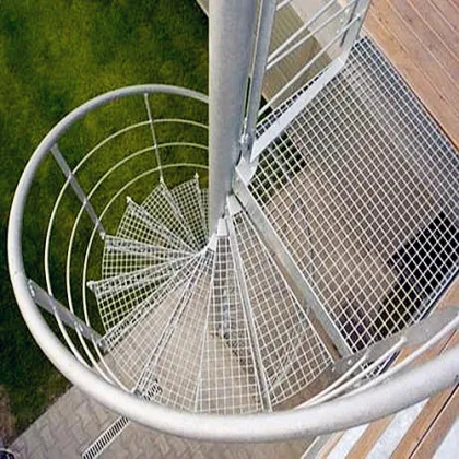 Steel Grating Spiral Stairs