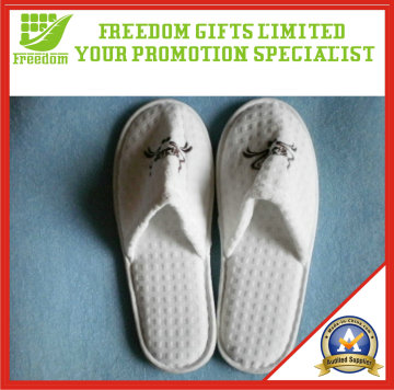 Waffle Embroidery Hotel Slippers (FREEDOM-HS002)