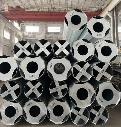 500 dan Galvanized Electrical Steel Pole