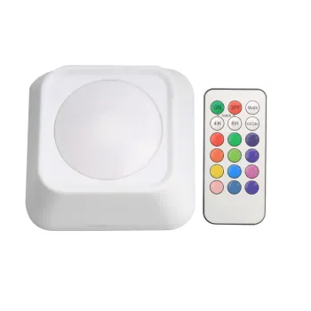 Minimalist Square LED Cabinet Light Set with Remote Control and RGB Color Changing