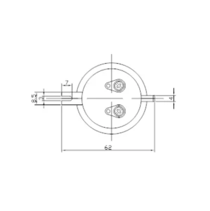 62mm x16mm 12-24v white monolithic buzzer