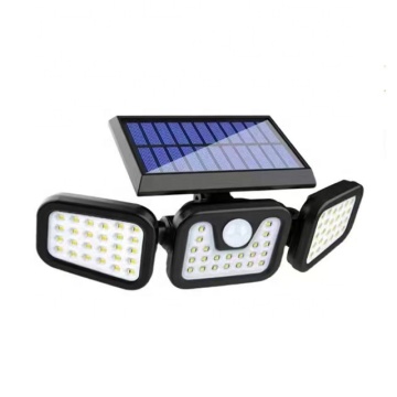 High Power LED Security Light: Outdoor Solar Lamp with Motion Sensor for Garden Lighting