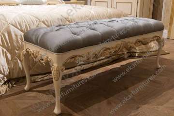 Bedroom Furniture Modern Designs Wooden Bed End Stool foshan furniture