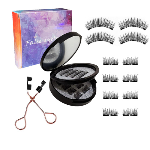 Magnetic Lashes with Curler magnetic eyelash sets strip magnetic lashes with curler Supplier