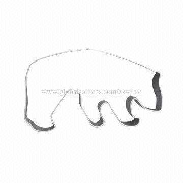 Polar Bear-shaped Stainless Steel Cookie Cutter