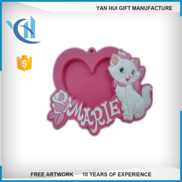 Customized 3d photo frame Embossed soft PVC photo frame