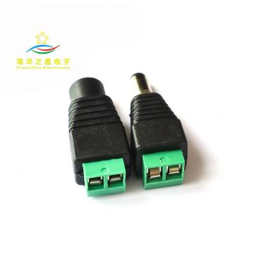 DC Power Connector Male-Female Pair for Monitoring Projects