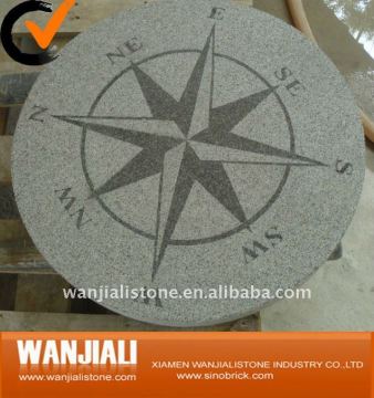 Garden Granite Compass Decoration