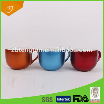 Big Capacity, Bright Color Pearl Glaze Soup Mug
